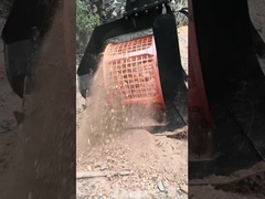 360°回転するスクリーニングバケツ